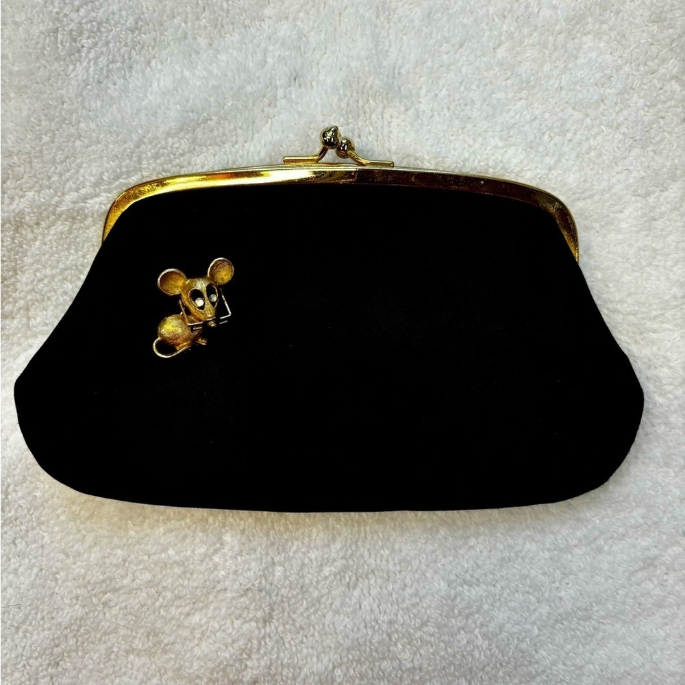 Vintage Avon Mouse Brooch with Articulated Glasses Gold Tone Whimsical - Picture 9 of 14